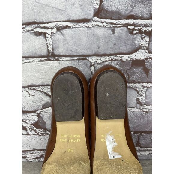 Cappagallo Brown Leather Wingtip Tassel Loafer Shoes Women Sz 6M US - Picture 6 of 16